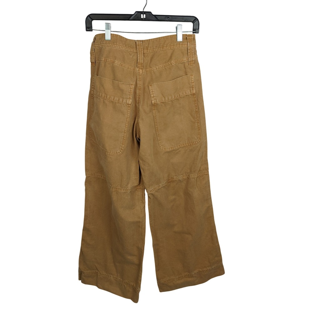BDG Montana Canvas Wide Leg Utility Pants Brown High Rise Workwear Womens Size 2 - Picture 2 of 15